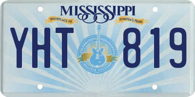 MS license plate YHT819