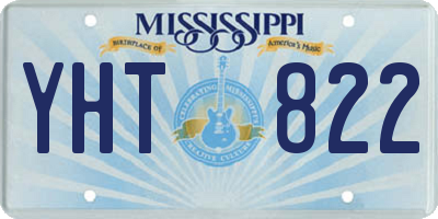 MS license plate YHT822