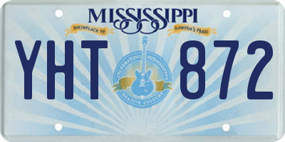 MS license plate YHT872
