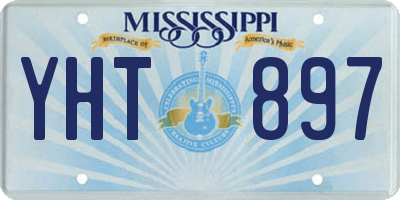 MS license plate YHT897