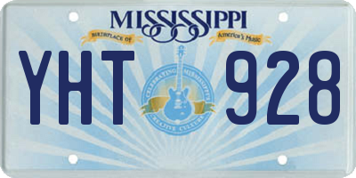 MS license plate YHT928