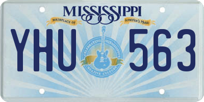 MS license plate YHU563