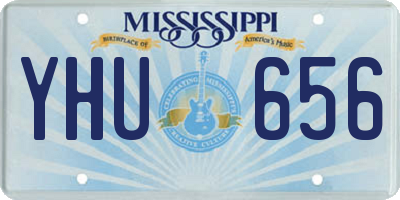 MS license plate YHU656