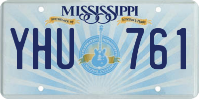 MS license plate YHU761