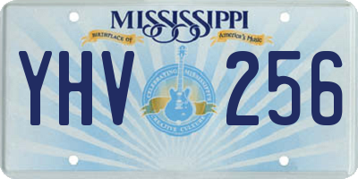 MS license plate YHV256