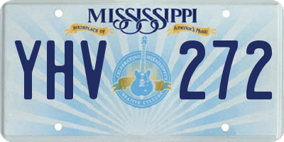 MS license plate YHV272