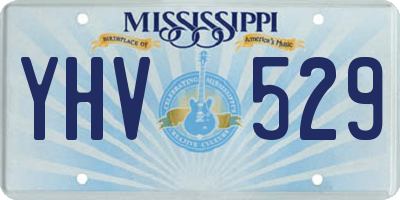 MS license plate YHV529