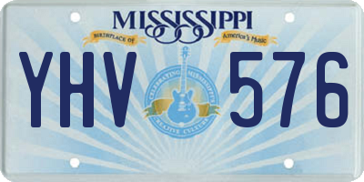 MS license plate YHV576