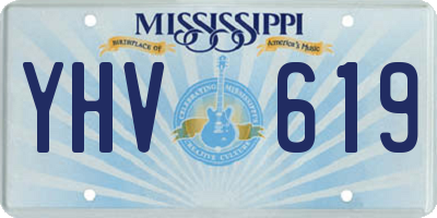 MS license plate YHV619