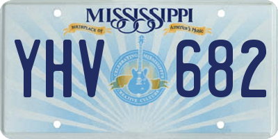 MS license plate YHV682