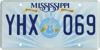 MS license plate YHX069