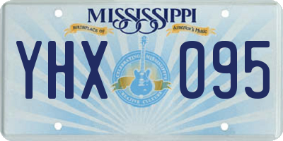 MS license plate YHX095