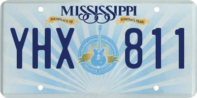 MS license plate YHX811