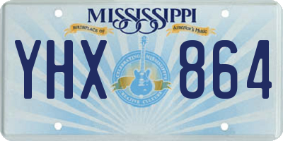 MS license plate YHX864