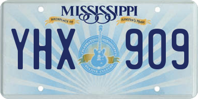 MS license plate YHX909