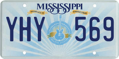 MS license plate YHY569