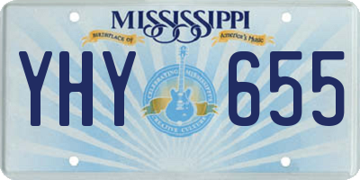 MS license plate YHY655