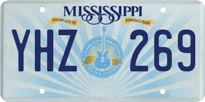 MS license plate YHZ269