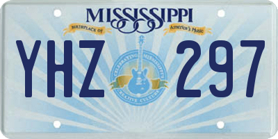 MS license plate YHZ297