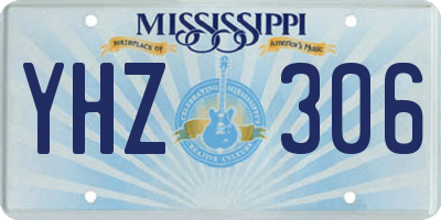 MS license plate YHZ306