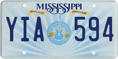MS license plate YIA594
