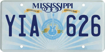 MS license plate YIA626
