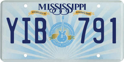 MS license plate YIB791