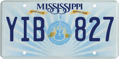 MS license plate YIB827
