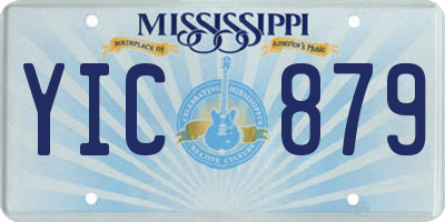 MS license plate YIC879
