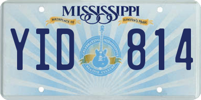 MS license plate YID814