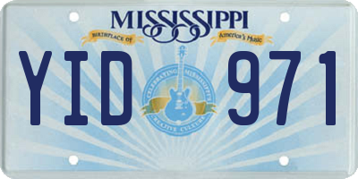 MS license plate YID971