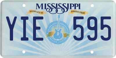 MS license plate YIE595