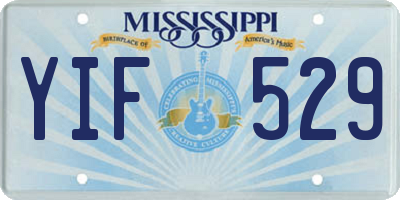 MS license plate YIF529