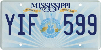 MS license plate YIF599