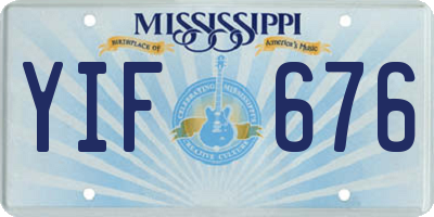 MS license plate YIF676