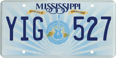 MS license plate YIG527