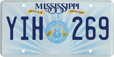 MS license plate YIH269