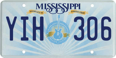 MS license plate YIH306