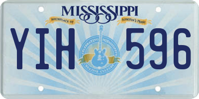 MS license plate YIH596