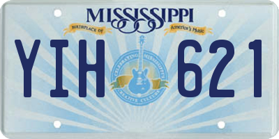 MS license plate YIH621