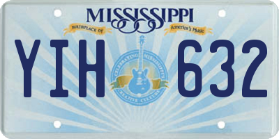 MS license plate YIH632