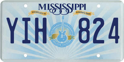 MS license plate YIH824