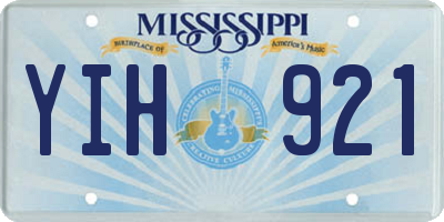 MS license plate YIH921