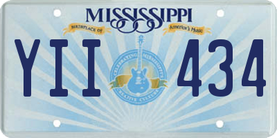 MS license plate YII434