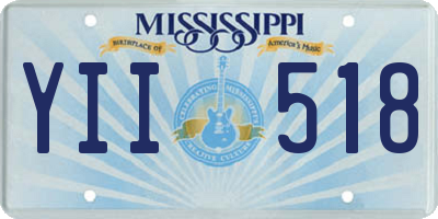 MS license plate YII518