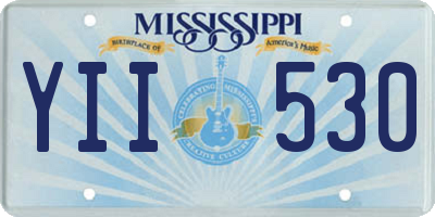 MS license plate YII530