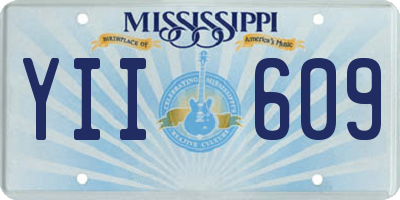 MS license plate YII609