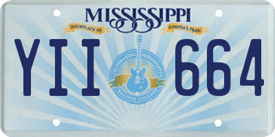 MS license plate YII664