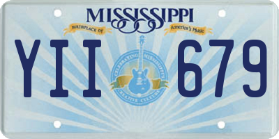 MS license plate YII679