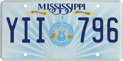 MS license plate YII796